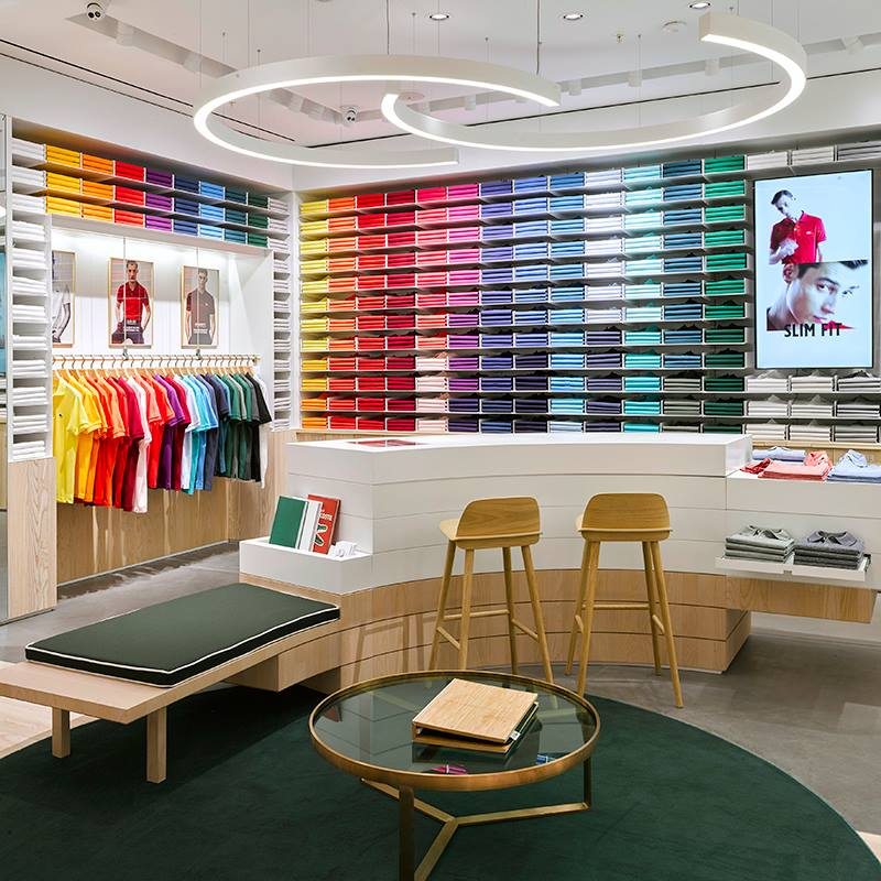 Schaufensterauslage in mode